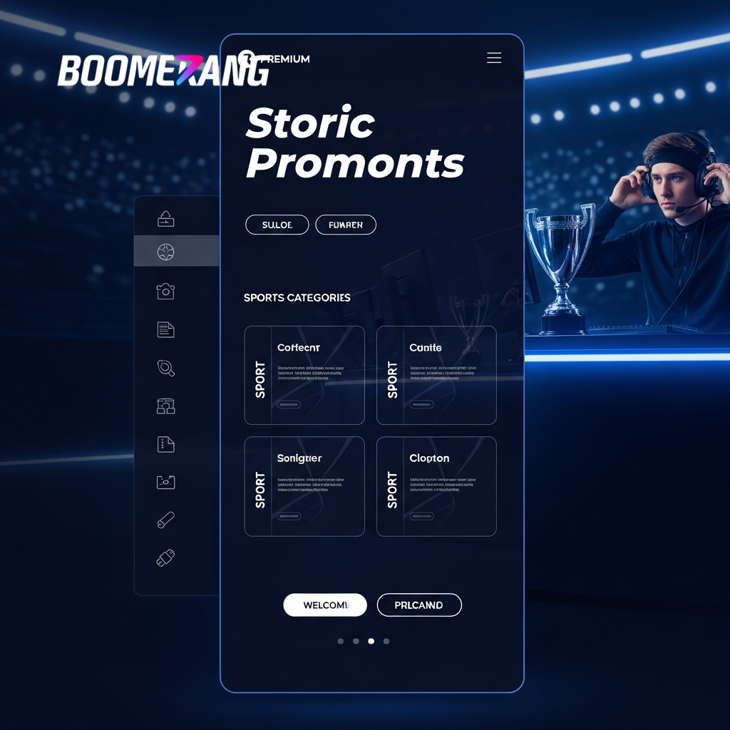 Sučelje mobilne web stranice Boomerang